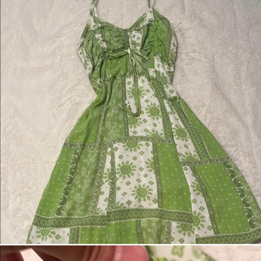 Rue21 Green and White Sundress